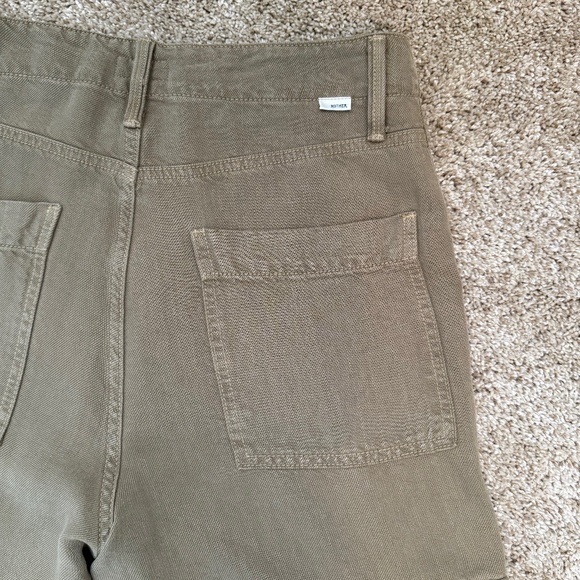 MOTHER Flare & Wide Leg Jeans in Olive - Picture 9 of 10